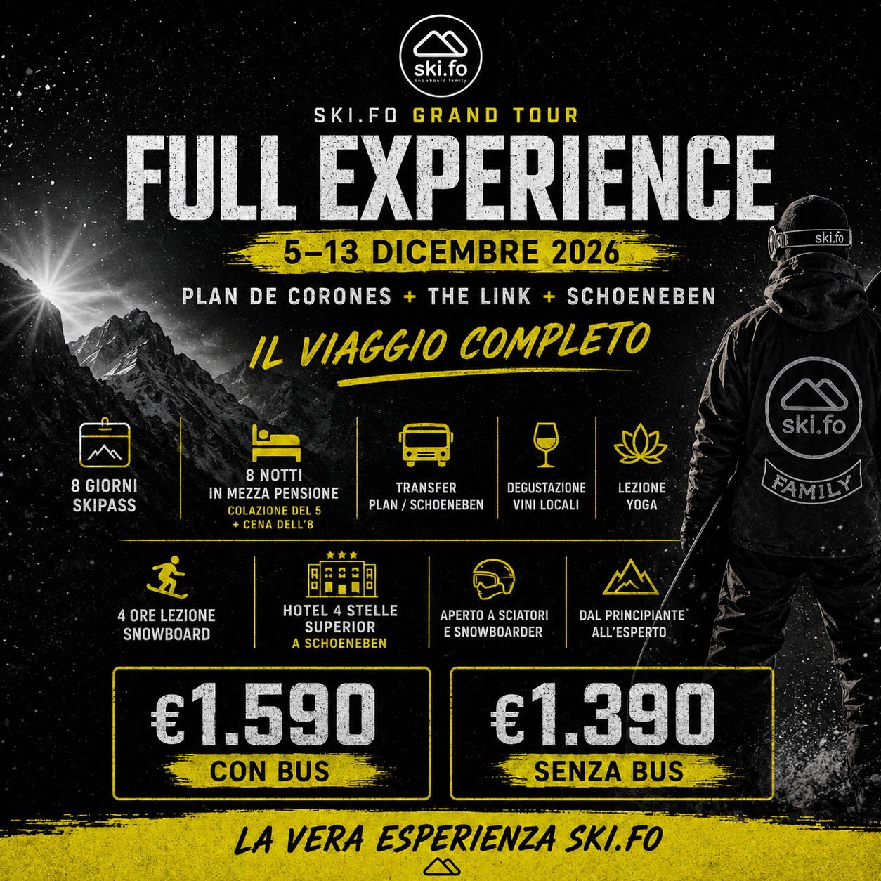Full Experience, 5-13 dicembre 2026